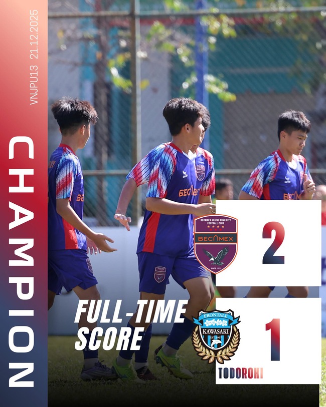 Thắng đội J-League, TP HCM v&ocirc; địch Giải U-13 Việt Nam &ndash; Nhật Bản lần VII - Ảnh 1.