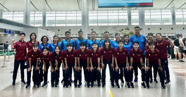 Futsal nữ Việt Nam lên đường "săn" vé dự World Cup từ sân chơi châu lục- Ảnh 1. Futsal nữ Việt Nam lên đường "săn" vé dự World Cup từ sân chơi châu lục- Ảnh 1.