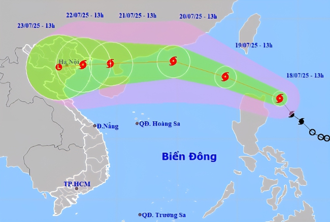 Bão Wipha có đường đi và hình dáng giống Yagi , cần chuẩn bị ứng phó - Ảnh 2.
