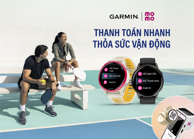 Garmin tích hợp MoMo giúp thanh toán một chạm trên cổ tay - Ảnh 1.