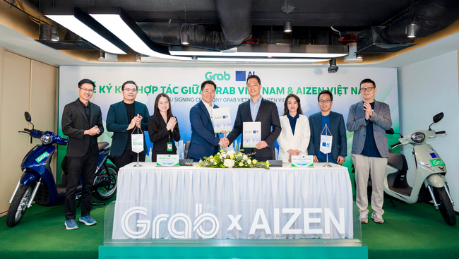 Grab Việt Nam hợp tác với AIZEN Việt Nam - Ảnh 1.