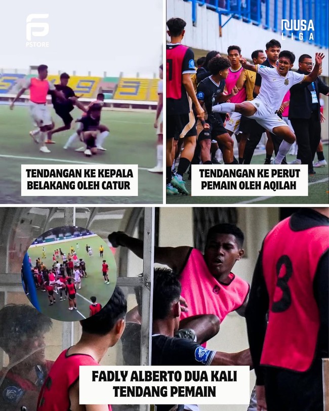 Cầu thủ U-20 Bhayangkara FC tung c&uacute; đ&aacute; &ldquo;kungfu&rdquo;, nguy cơ nhận &aacute;n phạt nặng - Ảnh 1.