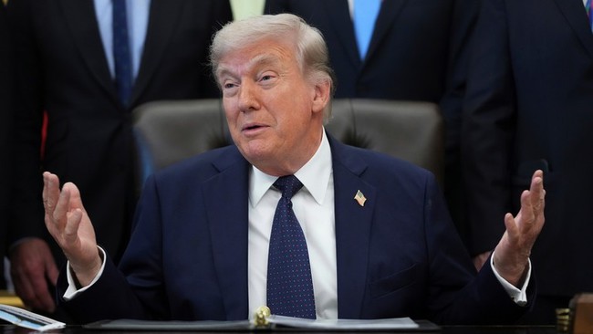 Tổng thống Donald Trump. Ảnh: AP