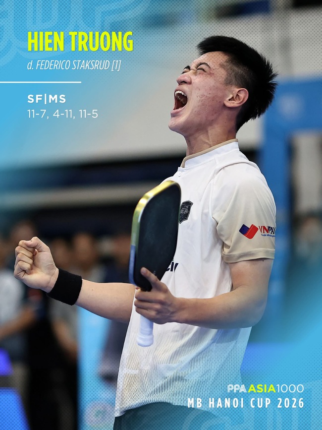 Vinh Hiển hạ số 2 thế giới, c&ugrave;ng L&yacute; Ho&agrave;ng Nam biến chung kết PPA Asia 1000 th&agrave;nh trận đấu &ldquo;nội bộ&rdquo; - Ảnh 1.