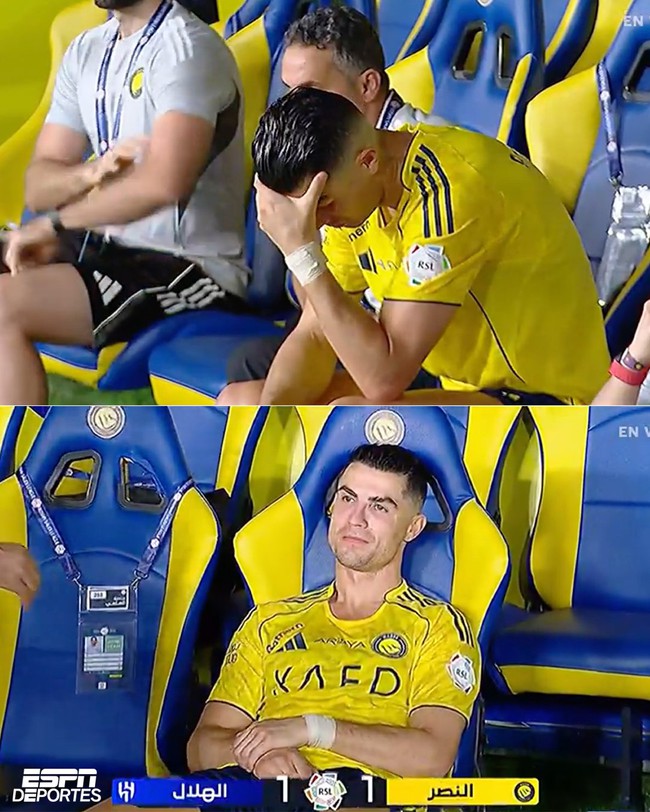 Ronaldo chết lặng khi đồng đội khiến Al-Nassr tụt chiến thắng, chưa thể v&ocirc; địch sớm - Ảnh 1.