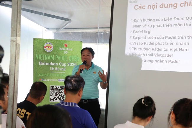 LĐ Quần vợt Việt Nam tổ chức hội thảo Padel, hướng tới ASIAD 2026 - Ảnh 1.