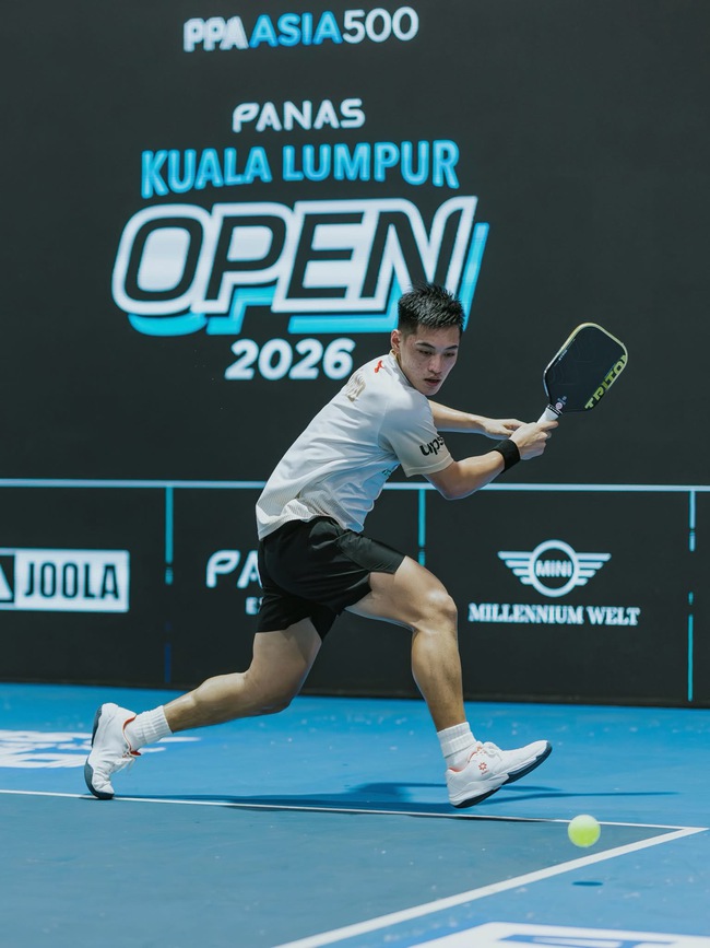 Vinh Hiển v&ocirc; địch đơn nam PPA Asia Kuala Lumpur Open 2026 kh&ocirc;ng thua set đấu n&agrave;o - Ảnh 1.
