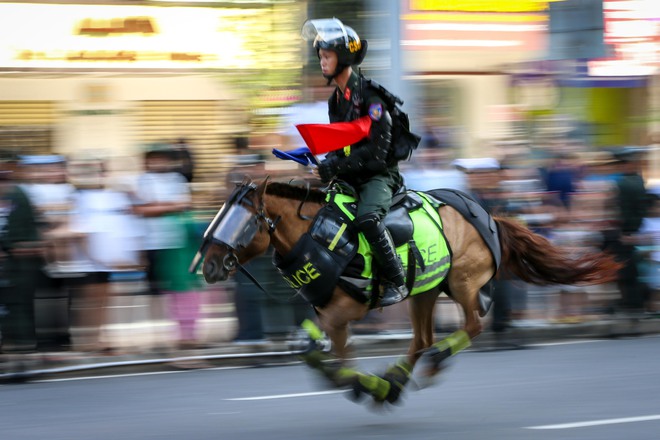 Mãn nhãn với màn trình diễn đỉnh cao của kỵ binh trên đường phố TP HCM- Ảnh 6.