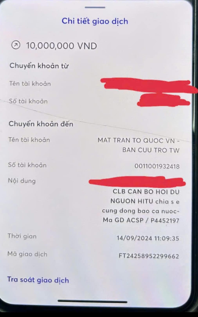 Cựu sinh viên "rút ruột" tiền ủng hộ đồng bào miền Bắc đã khắc phục hậu quả- Ảnh 2.