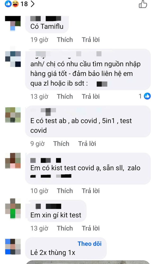 Kit test, thuốc trị COVID-19 tràn lan "chợ mạng" - Ảnh 5. Kit test, thuốc trị COVID-19 tràn lan "chợ mạng" - Ảnh 5.
