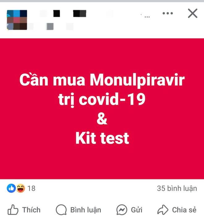 Kit test, thuốc trị COVID-19 tràn lan "chợ mạng" - Ảnh 3. Kit test, thuốc trị COVID-19 tràn lan "chợ mạng" - Ảnh 3.
