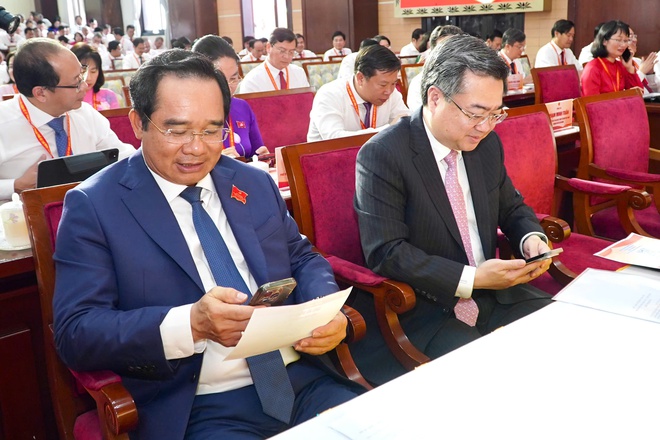 Bí thư Nguyễn Văn Nên dự, chỉ đạo Đại hội đại biểu Đảng bộ UBND TP HCM lần thứ I - Ảnh 14.