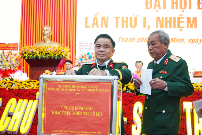 Bí thư Thành ủy TP HCM Nguyễn Văn Nên dự Đại hội đại biểu Đảng bộ Quân sự TP HCM lần thứ I- Ảnh 5.