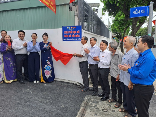 Phường Linh Xuân ra mắt "Khu phố rực rỡ màu cờ Tổ quốc" - Ảnh 4.