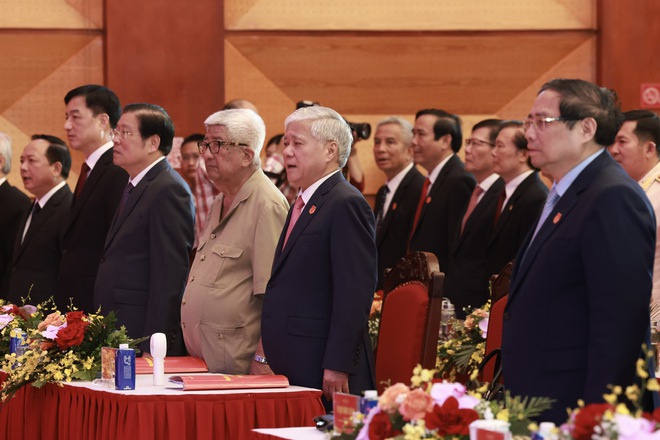 Tổng Bí thư Tô Lâm và Thủ tướng Phạm Minh Chính dự Đại hội Đảng bộ MTTQ Trung ương - Ảnh 6.