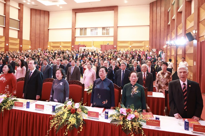 Tổng Bí thư Tô Lâm và Thủ tướng Phạm Minh Chính dự Đại hội Đảng bộ MTTQ Trung ương - Ảnh 5.