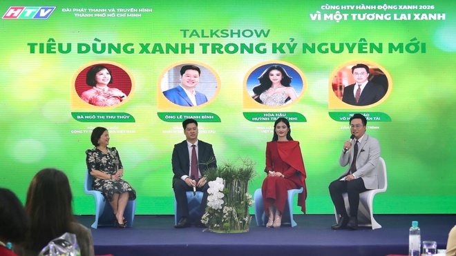 Hoa hậu Ngọc Ch&acirc;u đồng h&agrave;nh c&ugrave;ng HTV v&igrave; một tương lai xanh - Ảnh 4.
