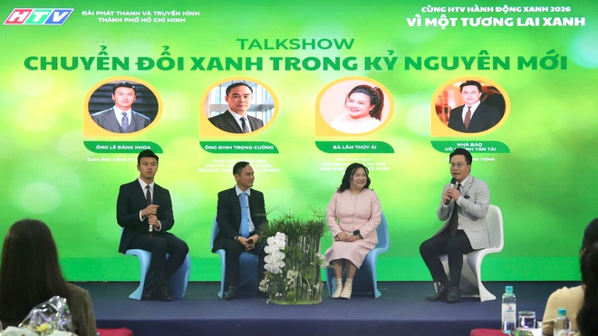 Hoa hậu Ngọc Ch&acirc;u đồng h&agrave;nh c&ugrave;ng HTV v&igrave; một tương lai xanh - Ảnh 3.