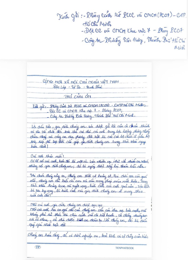 Lời t&acirc;m t&igrave;nh của một gia đ&igrave;nh gửi đến C&ocirc;ng an TPHCM - Ảnh 3.