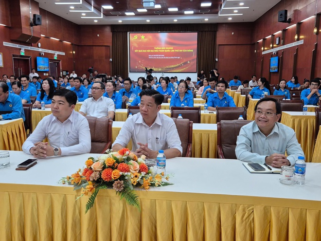LĐLĐ TPHCM th&ocirc;ng tin kết quả Đại hội đại biểu to&agrave;n quốc lần thứ XIV của Đảng đến c&aacute;n bộ C&ocirc;ng đo&agrave;n - Ảnh 4.