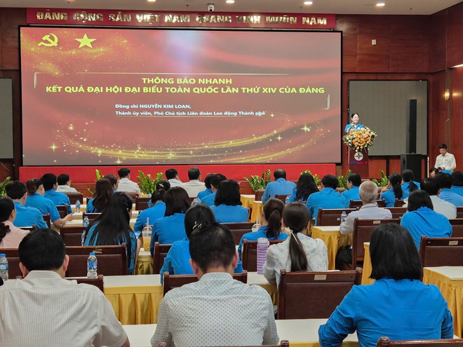 LĐLĐ TPHCM th&ocirc;ng tin kết quả Đại hội đại biểu to&agrave;n quốc lần thứ XIV của Đảng đến c&aacute;n bộ C&ocirc;ng đo&agrave;n - Ảnh 5.