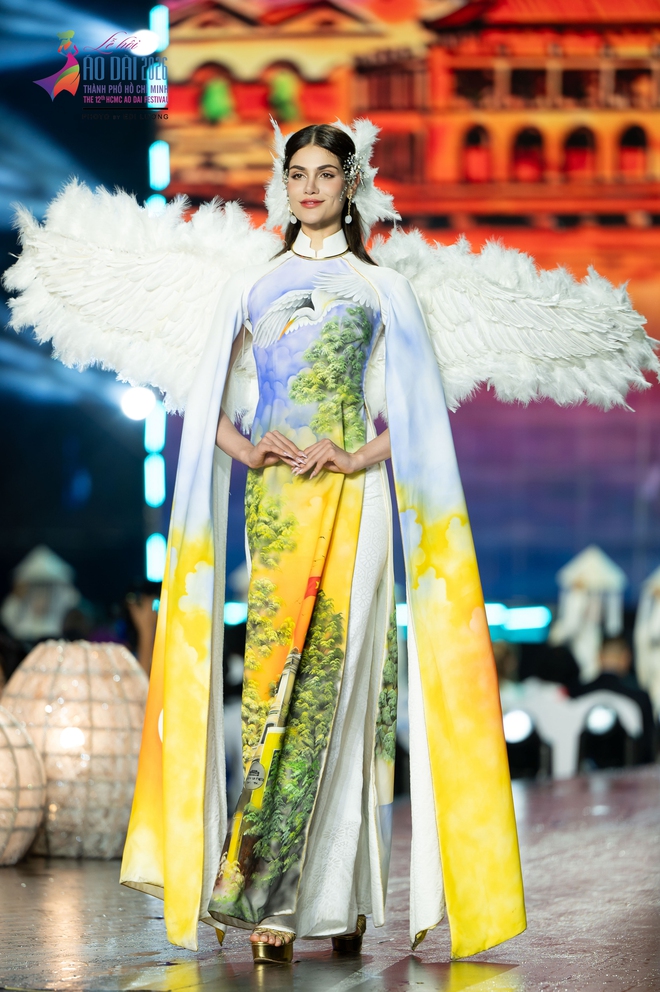 Bộ sưu tập áo dài đặc biệt của nhà thiết kế Việt Hùng - Ảnh 15.