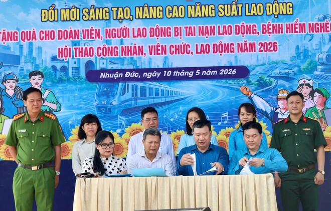 C&ocirc;ng đo&agrave;n x&atilde; Nhuận Đức: Tăng cường chăm lo cho đo&agrave;n vi&ecirc;n, lao động trong Th&aacute;ng C&ocirc;ng nh&acirc;n - Ảnh 2.
