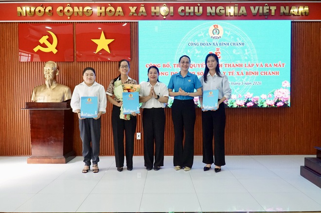 Xã Bình Chánh, TPHCM: Ra mắt 2 công đoàn cơ sở trong Tháng Công nhân - Ảnh 2.