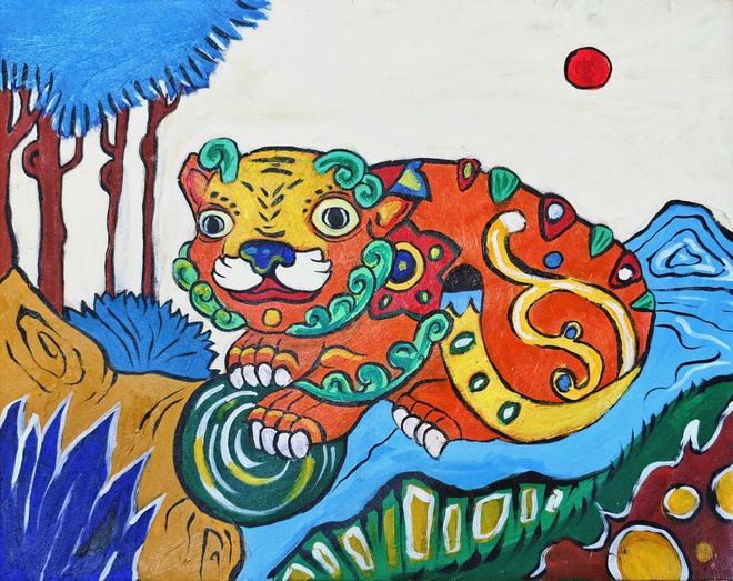 Triển lãm Mỹ thuật thiếu nhi "Màu yêu thương 03" - Ảnh 3.