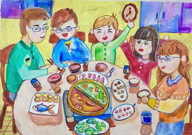 Triển lãm Mỹ thuật thiếu nhi "Màu yêu thương 03" - Ảnh 15.