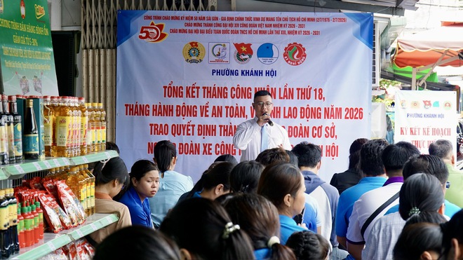 Phường Khánh Hội: Đa dạng hoạt động đồng hành cùng đoàn viên - lao động - Ảnh 1.