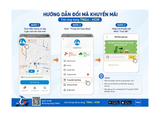 TPHCM tặng 1.000 v&eacute; xe đạp điện c&ocirc;ng cộng miễn ph&iacute; - Ảnh 2.