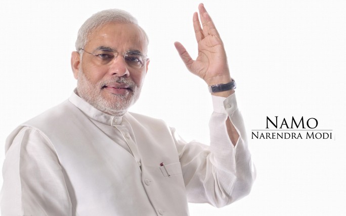 Ứng cử viên Thủ tướng Ấn Độ Narendra Modi của đảng BJP. Ảnh: Mohit Kamboj