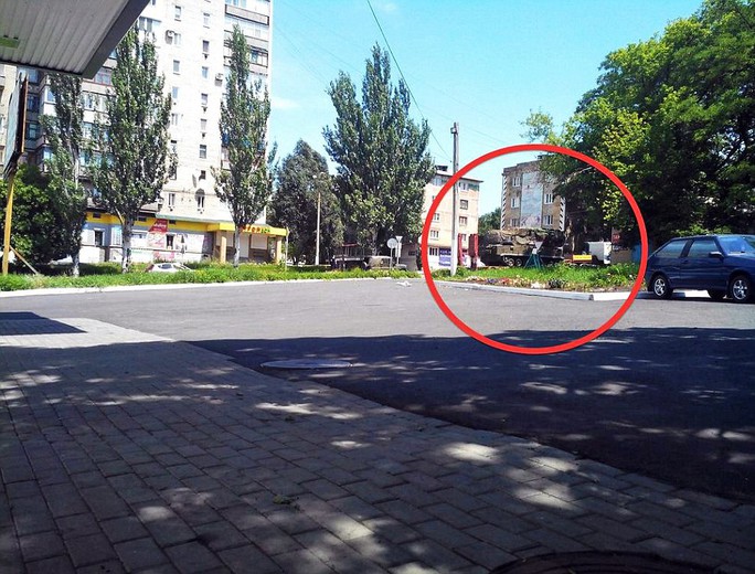 Launch site? The BUK missile system photographed in Torez hours before MH17 was downed