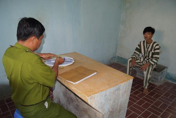 Đối tượng Nguyễn Văn Trọng tại cơ quan điều tra