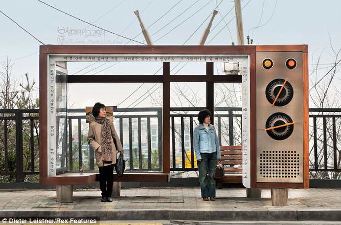 Trạm xe buýt với thiết kế thú vị ở Hàn Quốc. Ảnh: Dieter Leistner