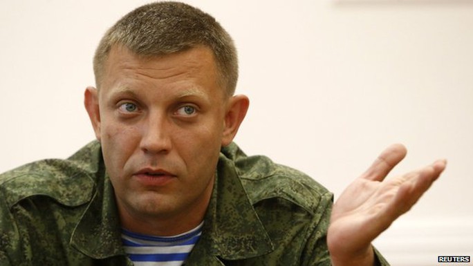 Ông Alexander Zakharchenko, thủ tướng Cộng hòa Nhân dân Donetsk tự xưng. Ảnh: Reuters
