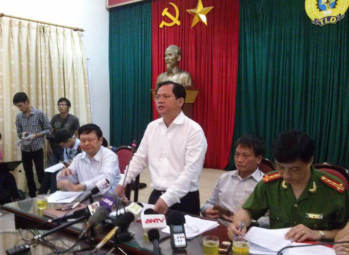 Ông Đỗ Mạnh Hà, Phó bí thư quận uỷ, Chủ tịch UBND quận Long Biên thông báo kết quả thanh tra