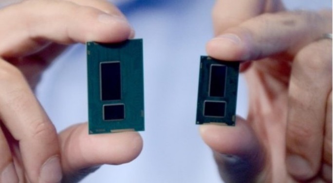 Chip vi xử lý Intel Broadwell Core M nhỏ hơn so với các dòng chip trước. Nguồn: ExtremeTech