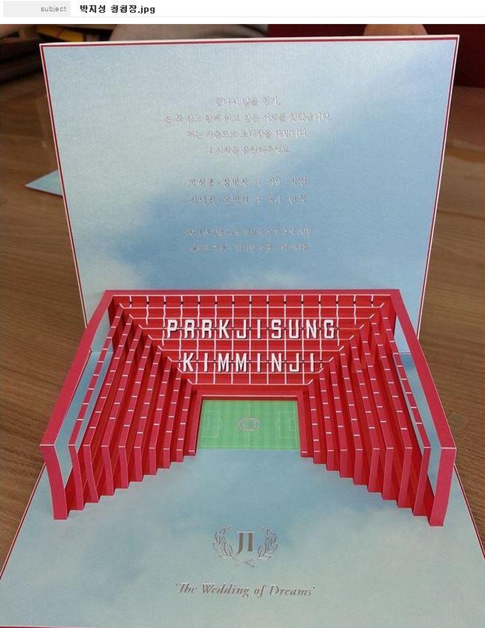 Sao tề tựu tại đám cưới cựu tiền vệ M.U Park Ji Sung