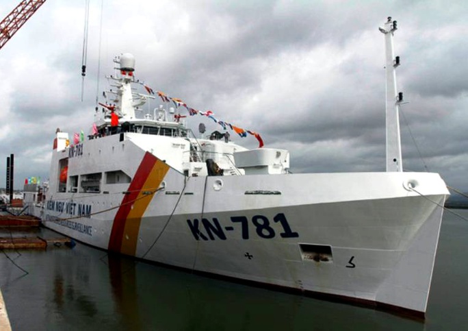 Tàu kiểm ngu KN-781 hiện là một trong những tàu tuần tra lớn nhất của Việt Nam