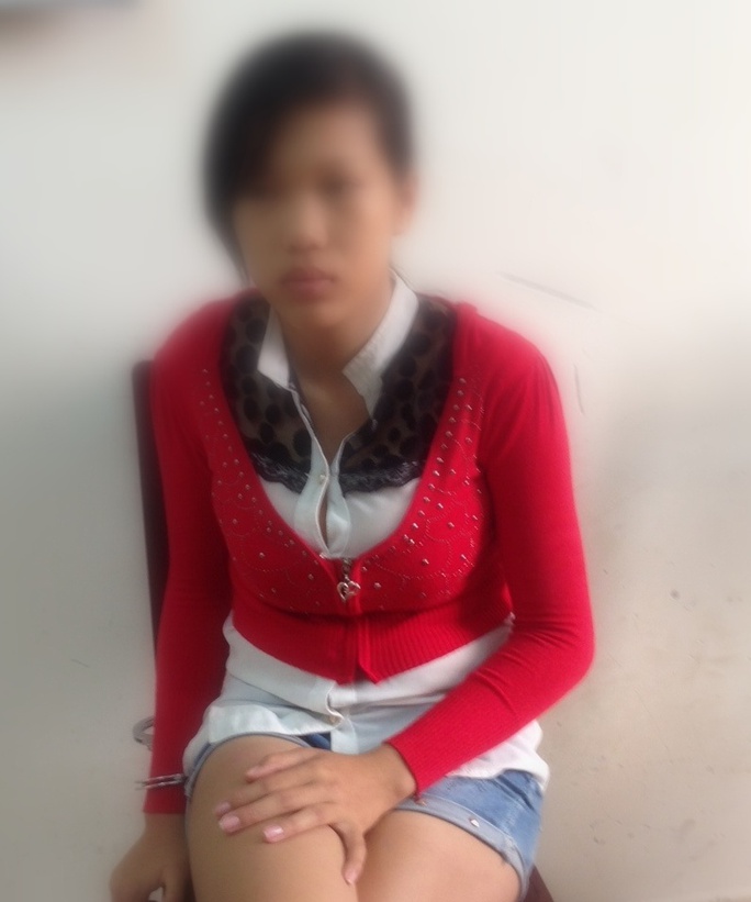 Nguyễn Thị C.T. đã vào chùa nhưng bắt nhầm con. Ảnh: Công an TP Cần Thơ cung cấp