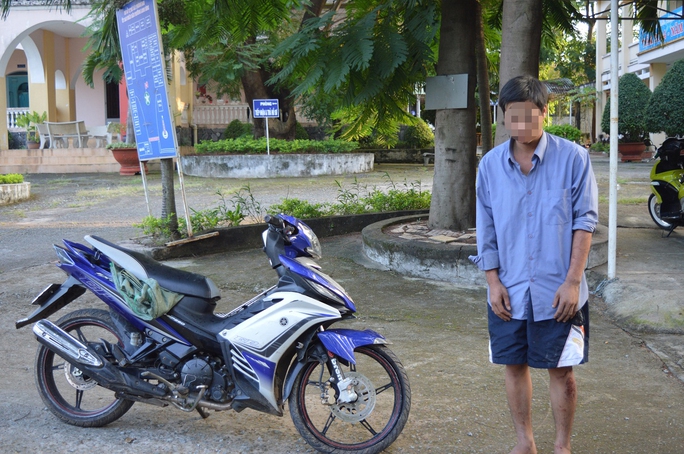 Đối tượng Phạm Thanh Bình tại cơ quan công an.