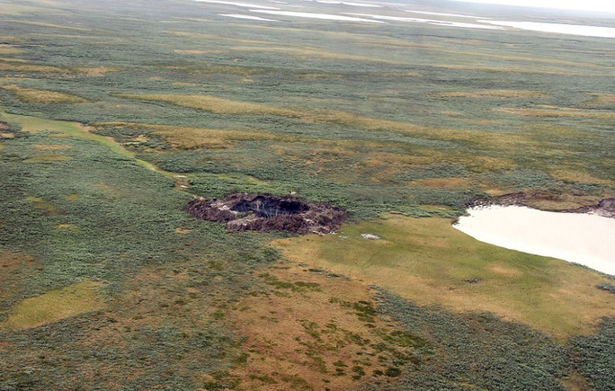 Hố xuất hiện lần đầu có đường kính gần 70 m tại bán đảo Yamal.