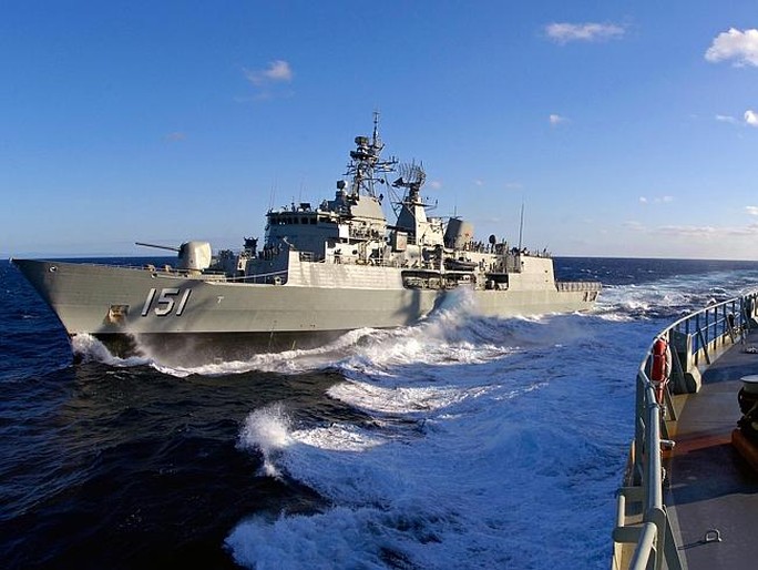 Bears a flight deck for helicopters ... Replenish ship HMAS Sirius is the third Royal Aus