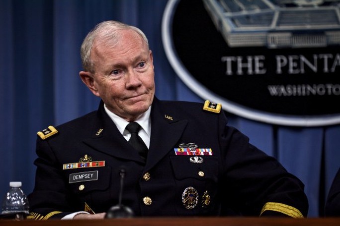tịch Hội đồng tham mưu trưởng liên quân Mỹ, tướng Martin Dempsey. Ảnh: Reuters