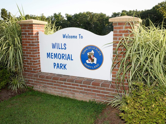 Công viên Tưởng niệm Wills ở thị trấn La Plata, bang Maryland. Ảnh: Somd News