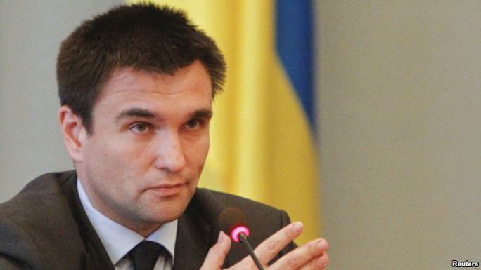 Ngoại trưởng Ukraine Pavlo Klimkin. Ảnh: Reuters Ngoại trưởng Ukraine Pavlo Klimkin. Ảnh: Reuters
