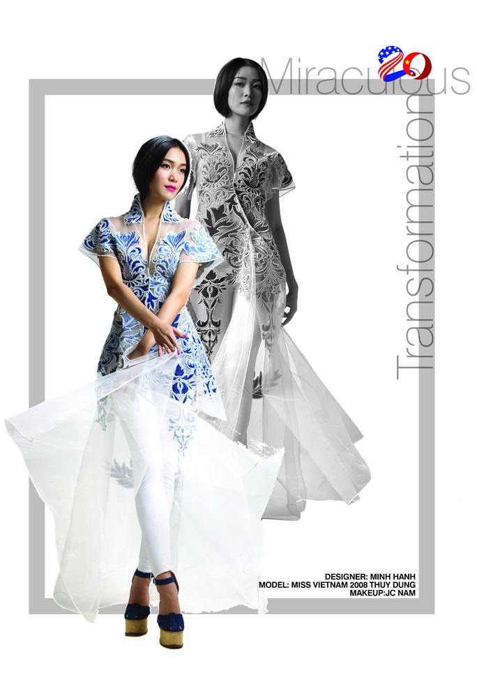Một vài mẫu thiết kế áo dài của nhà thiết kế Minh Hạnh sẽ trình diễn tại Mỹ Một vài mẫu thiết kế áo dài của nhà thiết kế Minh Hạnh sẽ trình diễn tại Mỹ