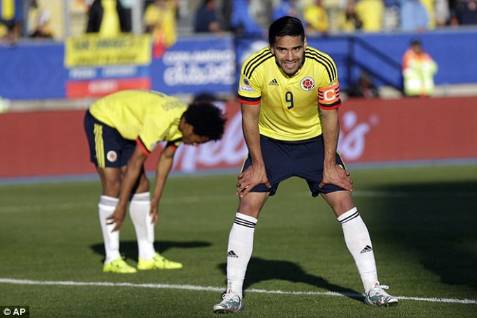 Falcao đang cùng tuyển Colombia dự Copa Armerica tại Chile